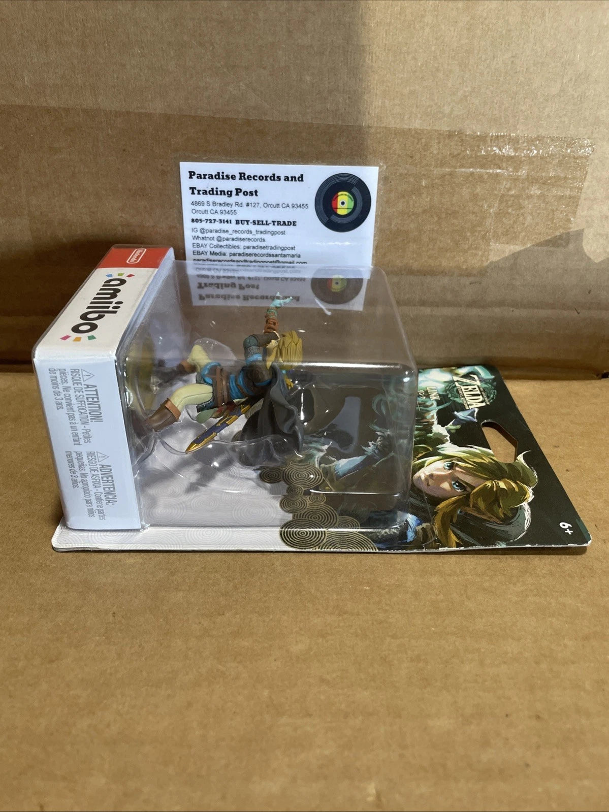 The Legend of Zelda Tears of the Kingdom Nintendo Link Amiibo Figure Sealed