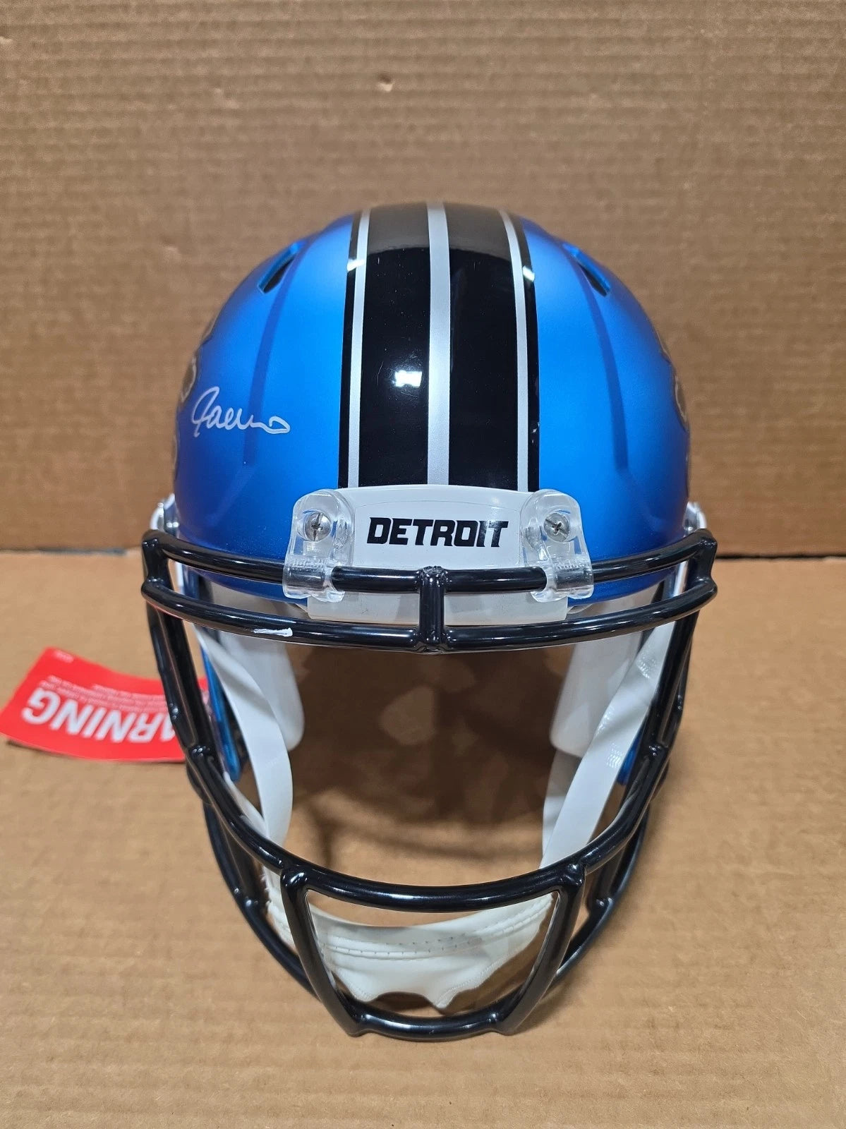 AMON-RA ST BROWN SIGNED DETROIT LIONS RAVE AUTHENTIC SPEED HELMET BECKETT