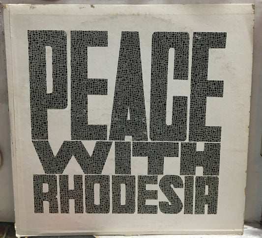 The American-Southern Africa Council Peace With Rhodesia Record
