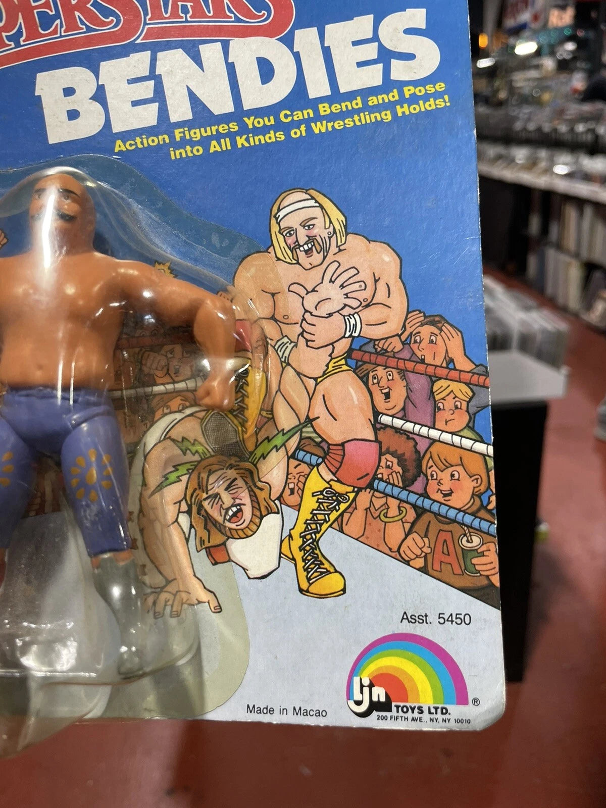 THE IRON SHEIK - WWF WRESTLING SUPERSTARS - VINTAGE 1985 LJN FIGURE - WWE
