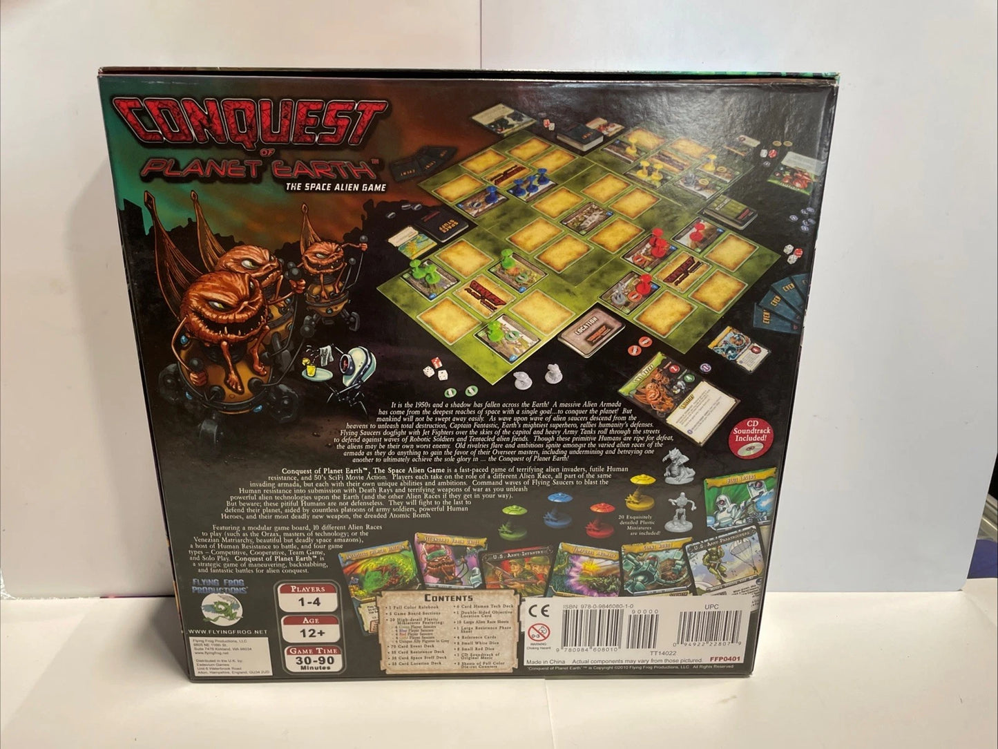 Conquest of Planet Earth Space Alien Game w/Expansion Apocalypse Flying Frog