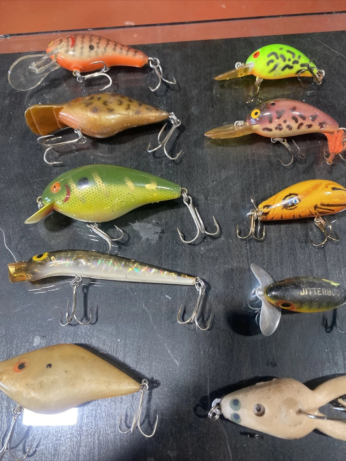 Vintage Fishing Lures (45) MANNS RAPALA REBEL HELFIN BAGLEY
