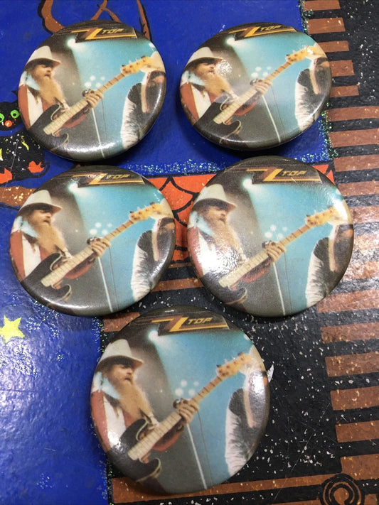 ZZ Top Vintage 5 Button Collection