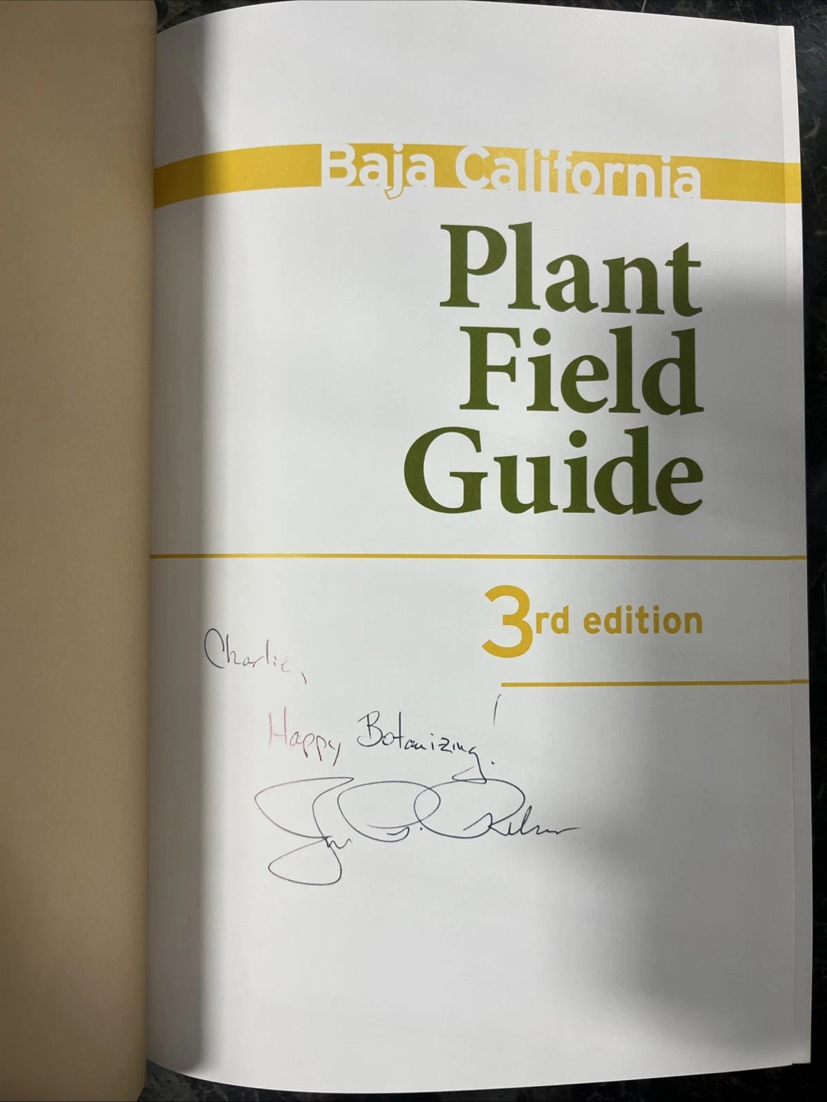 Baja California Plant Field Guide. SIGNED