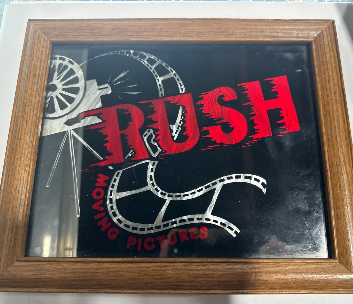 Rush Moving Pictures Framed Aluminum Print