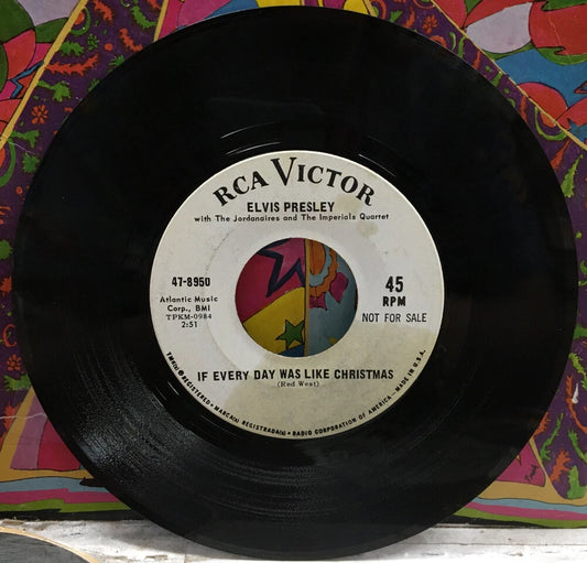Elvis Presley If Every Day Was Like Christmas Promo 7” Single 47-8950