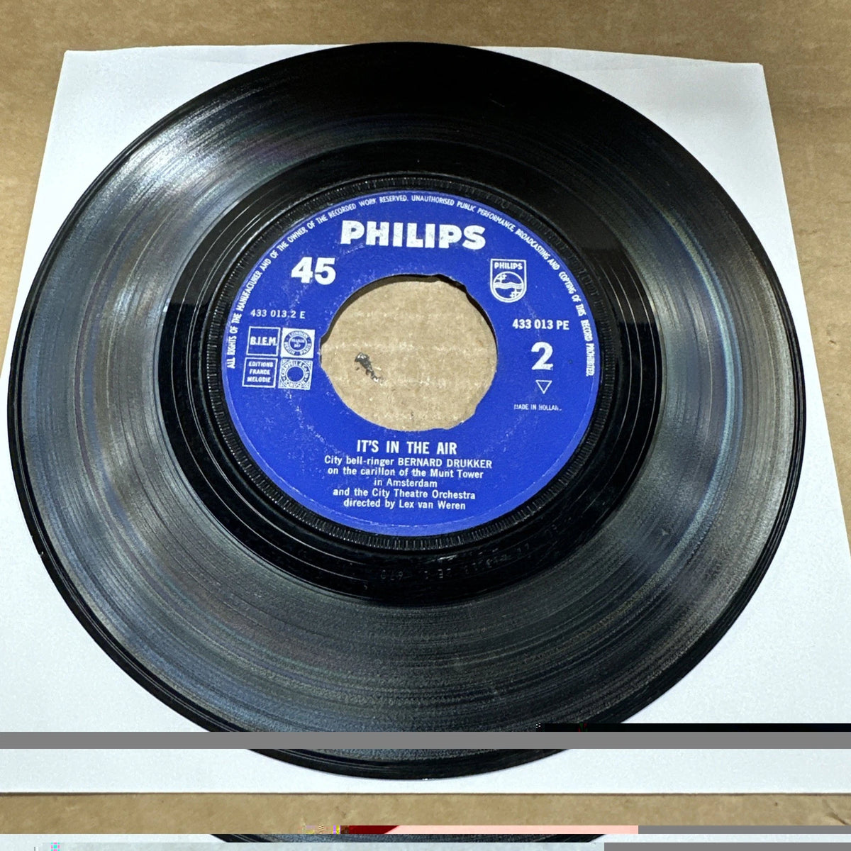 Bernard Drukker It’s In The Air 45 RPM Holland Press RARE