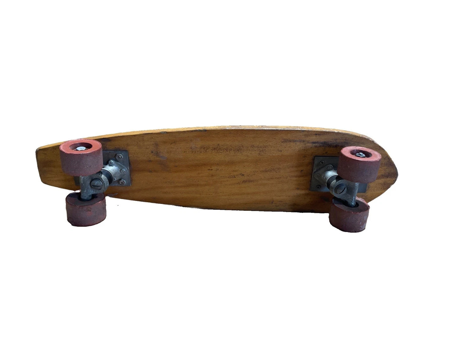 Antique Vintage 1960s Wooden Wood Early Skateboard "Surfer" Rare Vintage