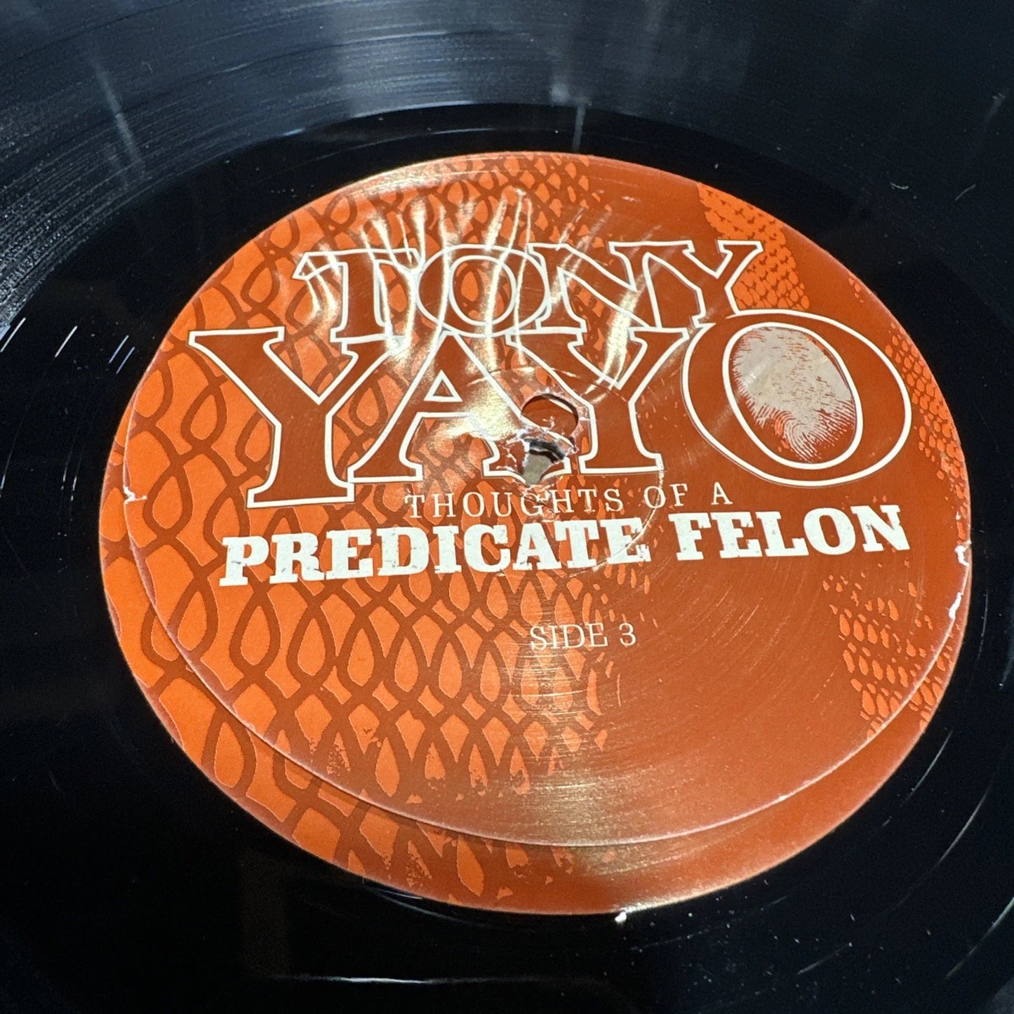 TONY YAYO~THOUGHTS OF A PREDICATE FELON 2 LP (2005) ORIG PRESS VG+ Misprint