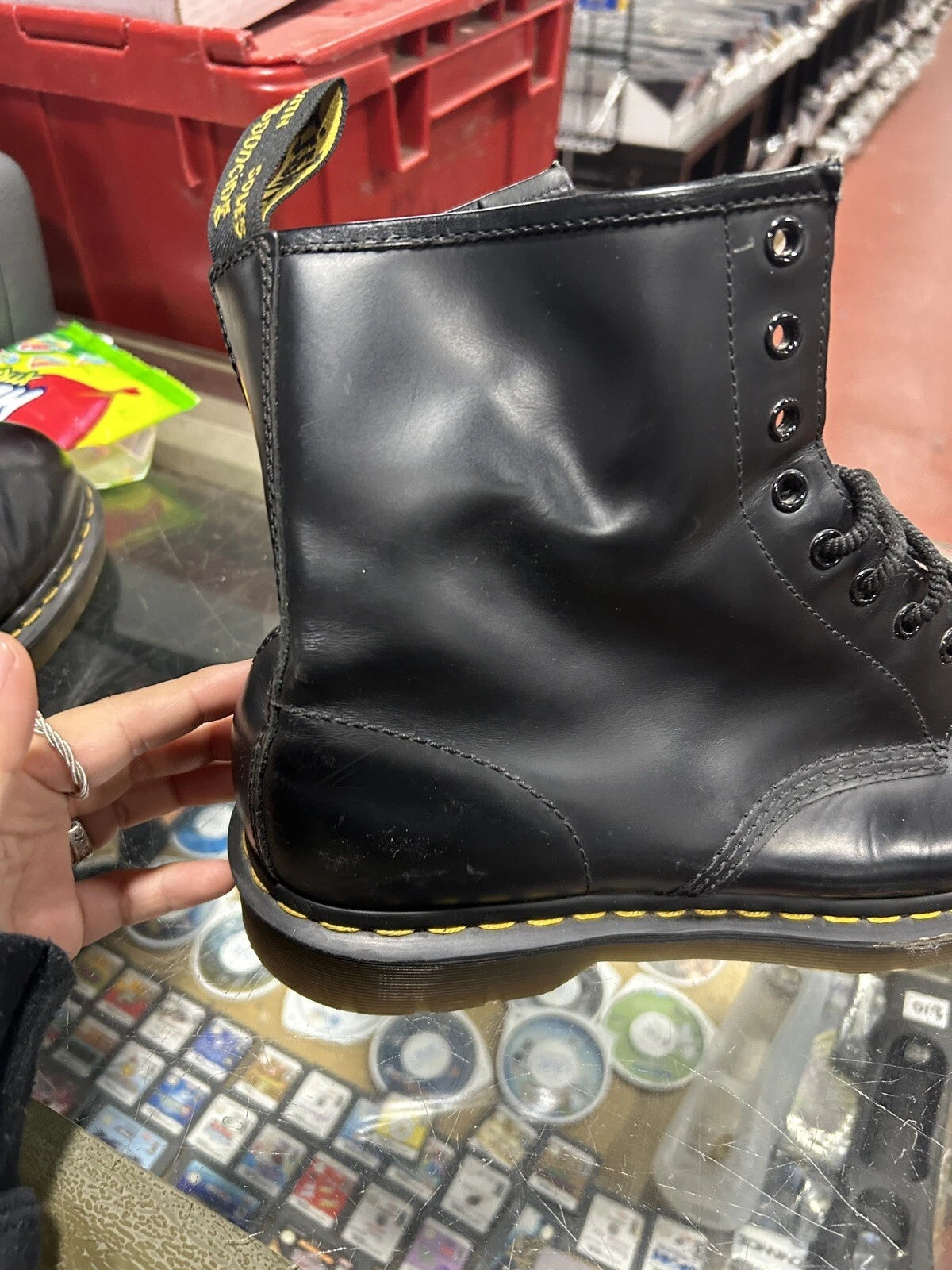 Dr. Martens AirWair Boots with Bouncing Soles-Black Size 11