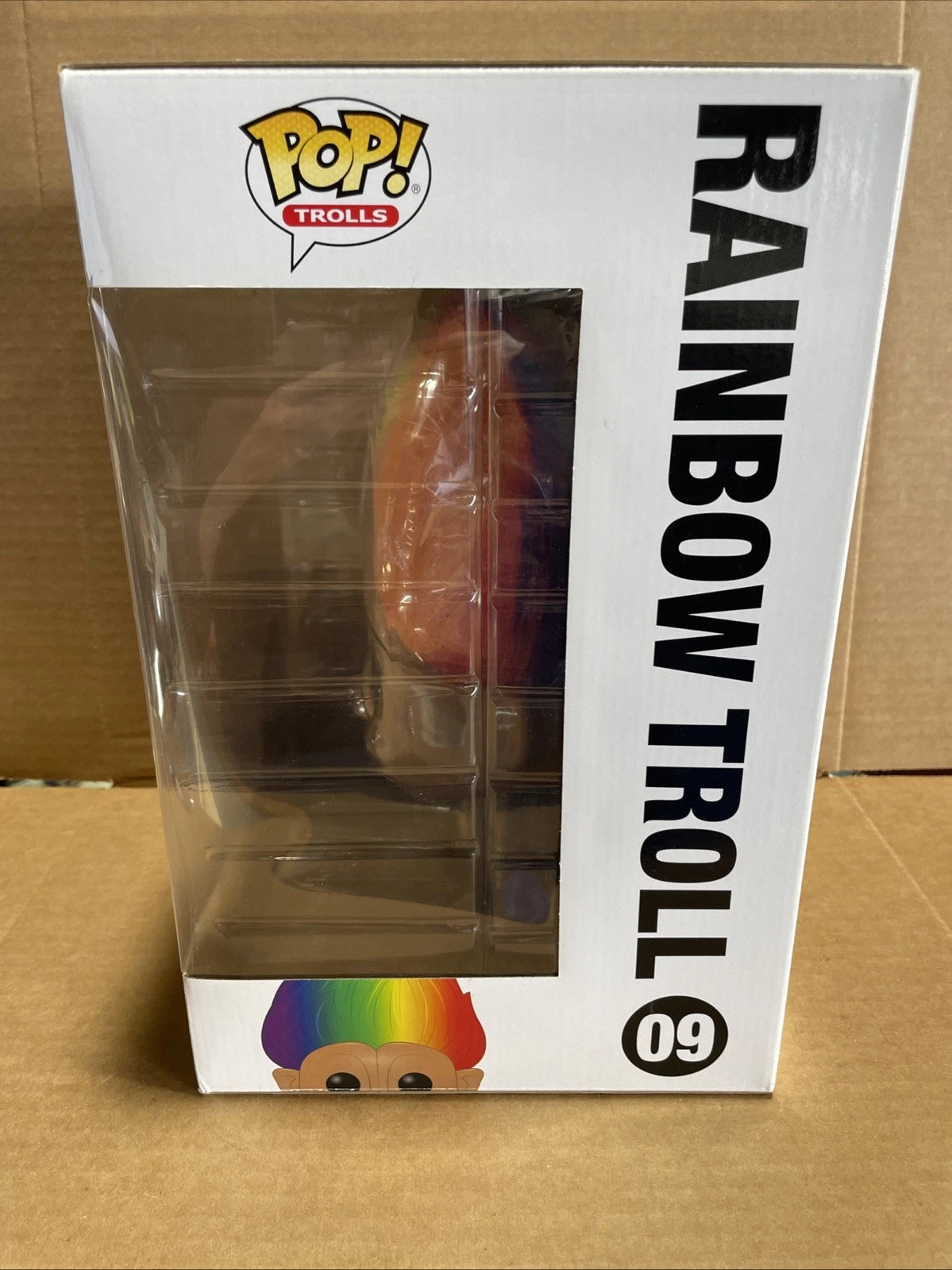 FUNKO POP ! RAINBOW TROLL 09 GOOD LUCK TROLLS 10"