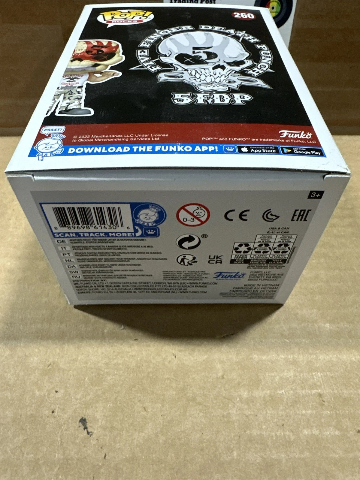 Funko POP Rocks Five Finger Death Punch Knucklehead 260 Vinyl Figure