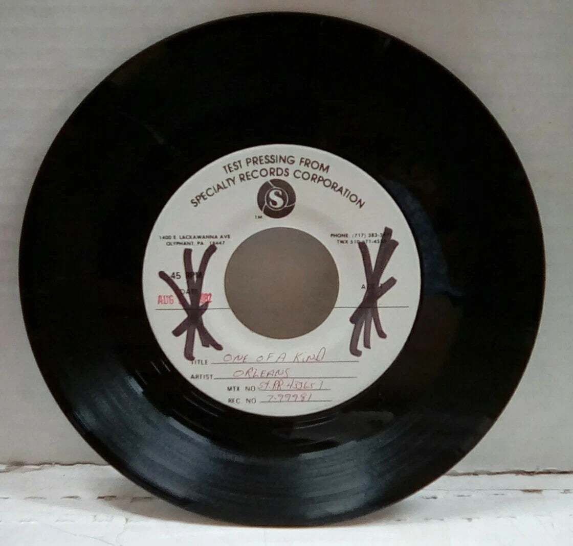 Orleans One Of A Kind/Around The Bush Test Pressing 7" Single