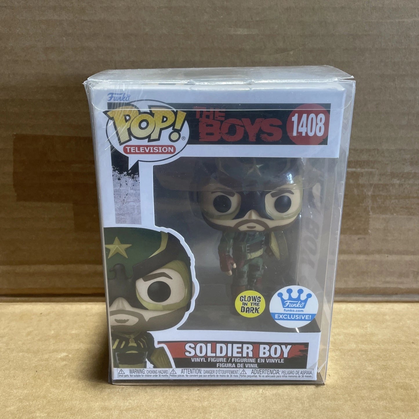 Funko Pop! Soldier Boy The Boys Glow Funko Exclusive Vinyl Figure #1408