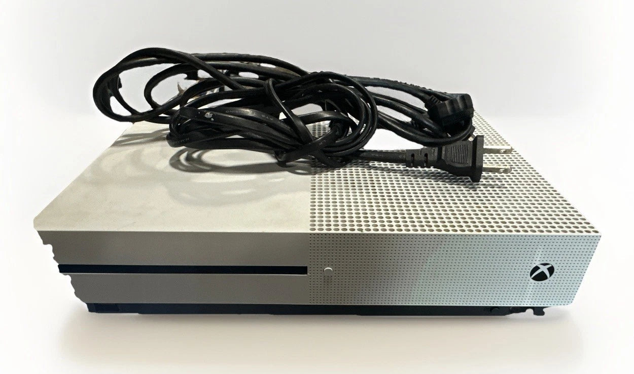 Microsoft Xbox One S 1681 White 500GB Home Console Gaming System NO CONTROLLER