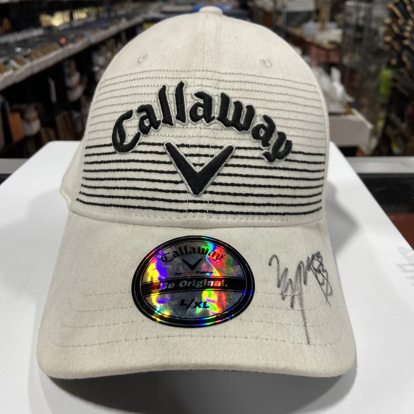 Michelle Wie RARE SIGNED Callaway hat with LPGA mug, booklet, and bag Golf