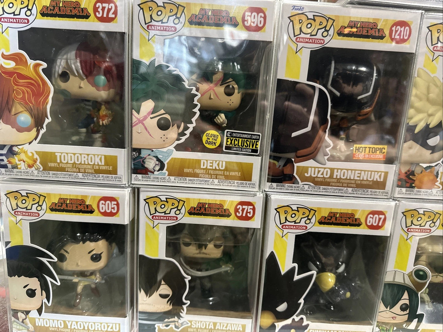 my hero academia funko pop Lot 13 With Protective Cases