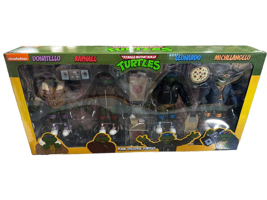 NECA TMNT Punk Disguise Turtles Haulathon 2024 Exclusive Action Figure 4-Pack