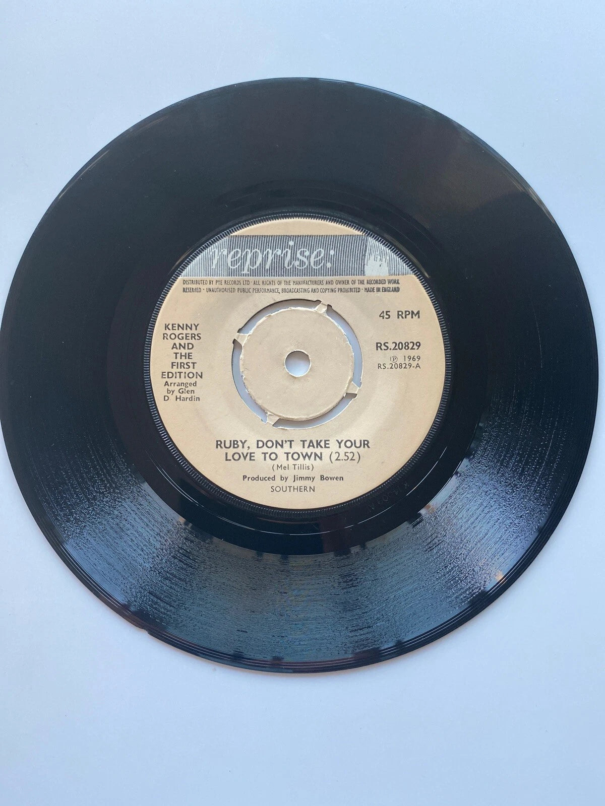 EX Kenny Rogers And The First Edition Ruby Don't Take Your Love To Town RS.20829