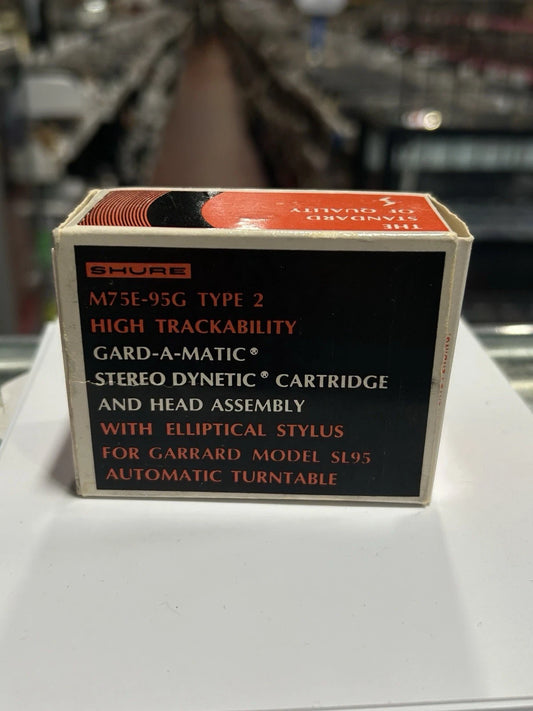 1968 Shure M75E-95G Type 2 Cartridge Head Assembly Garrard SL95 turntable *READ*
