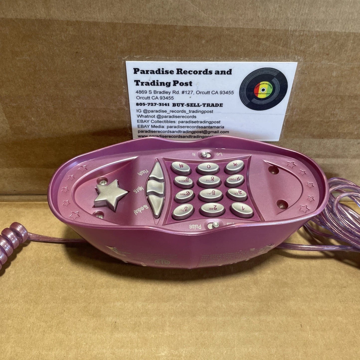 Vintage Bratz 2003 Pink Lip Phone Telephone Tested
