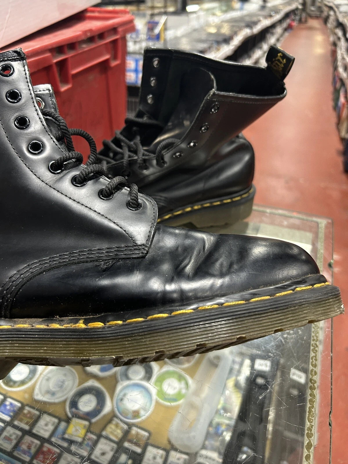 Dr. Martens AirWair Boots with Bouncing Soles-Black Size 11