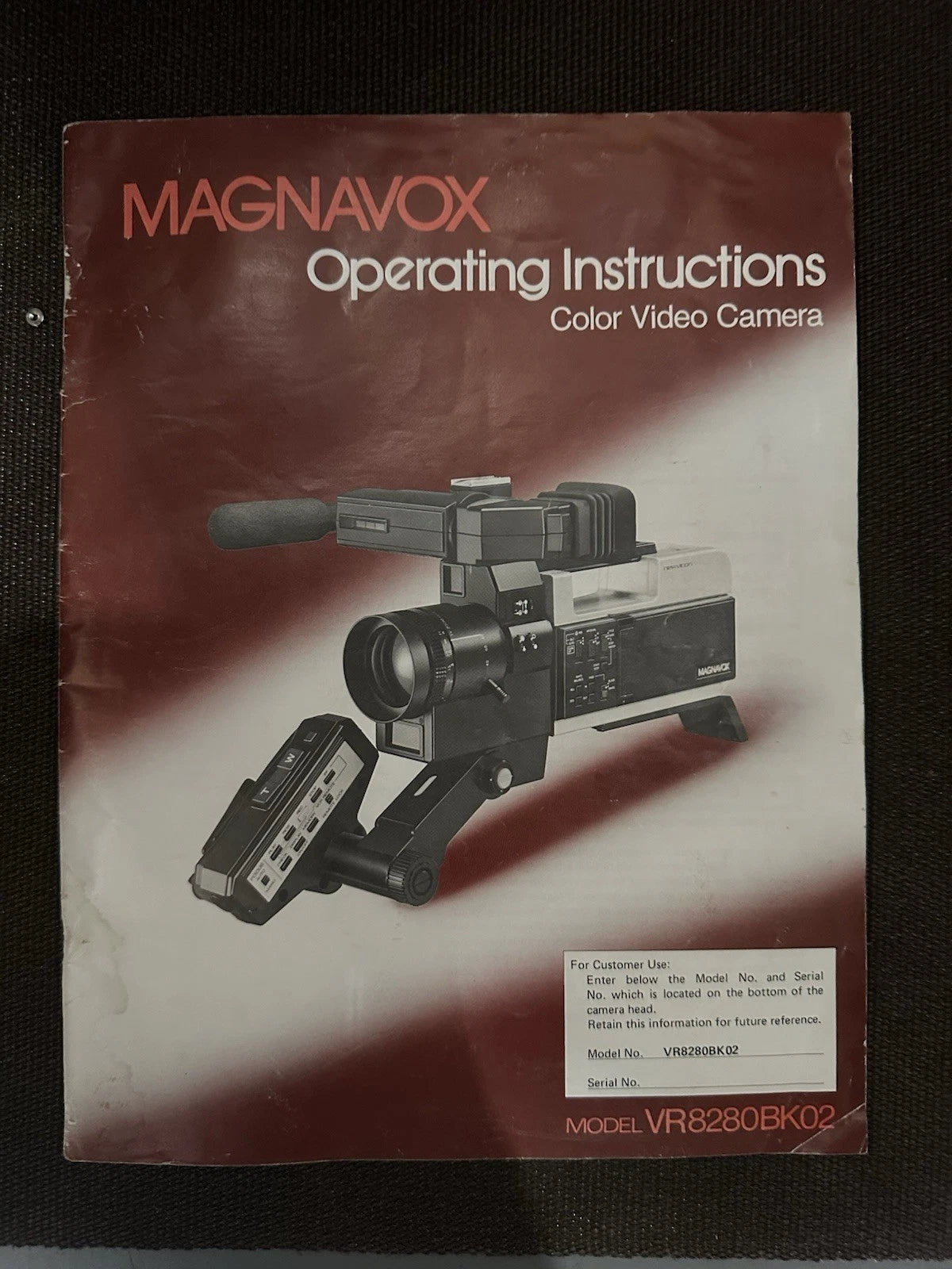 Magnavox NewviconVideo Camera VR8451bk01 & Portable Unit VR846BK01