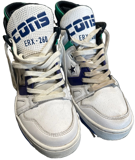 Converse Don C ERX-260 Jewel Mid Top Sneaker White/Court Purple/Bold Jade
