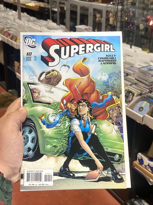 SUPERGIRL #10 (2006) NEWSSTAND RARE HTF DC COMICS VF