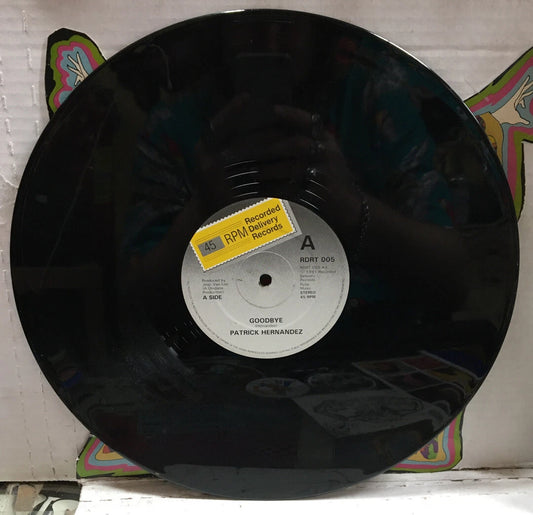 Patrick Hernandez Goodbye 12” UK Import Record RDRT005