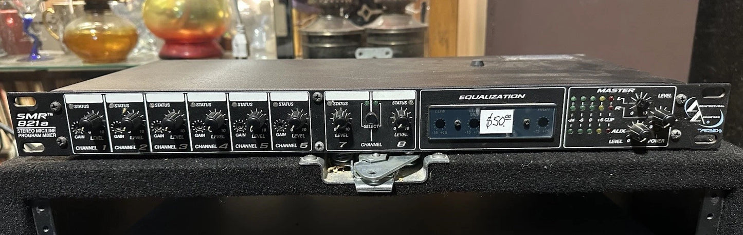 Architectural Acoustics by Peavey SMR 821a Stereo Mic/Line Program Mixer