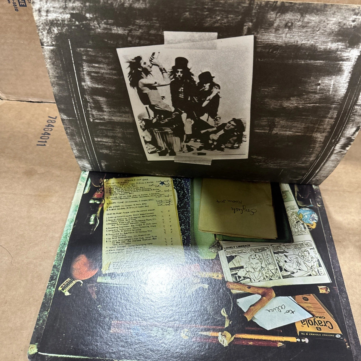 Alice Cooper School's Out LP BS 2623 Original Panties Insert VG+/VG+