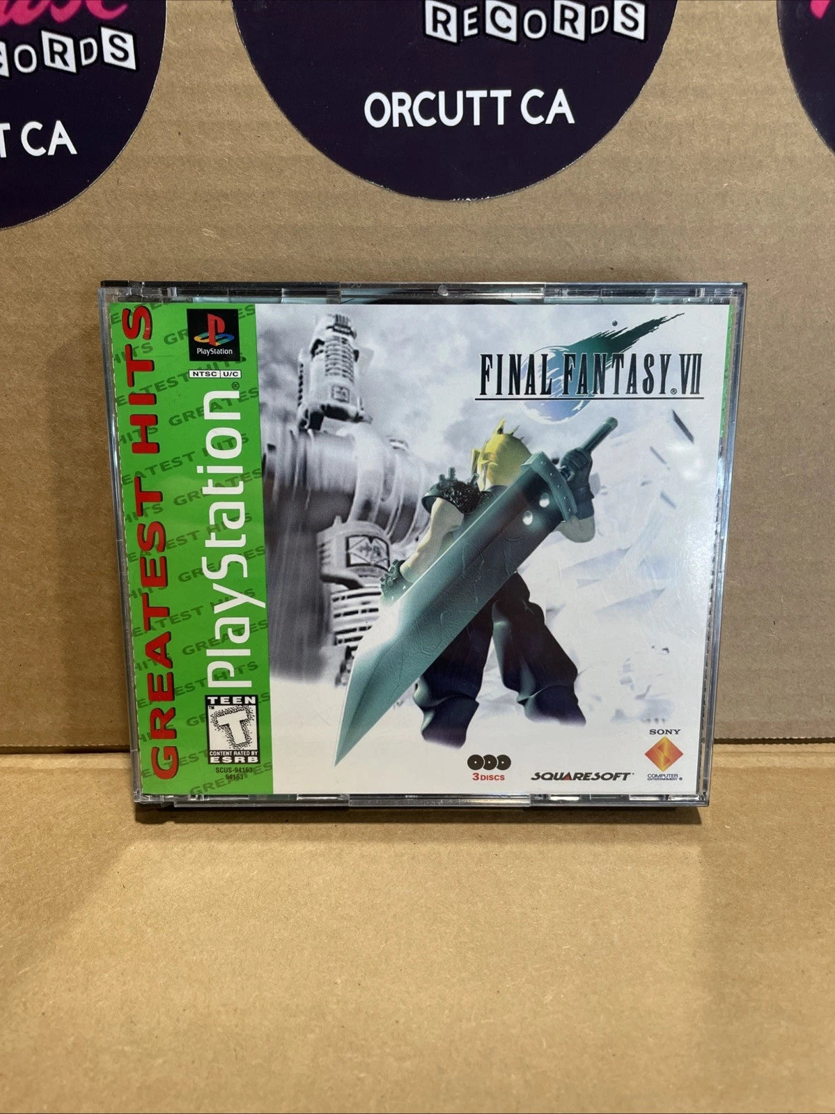 Final Fantasy 7 VII - Sony PlayStation 1 Ps1 Greatest Hits CIB W/ Discs & Manual