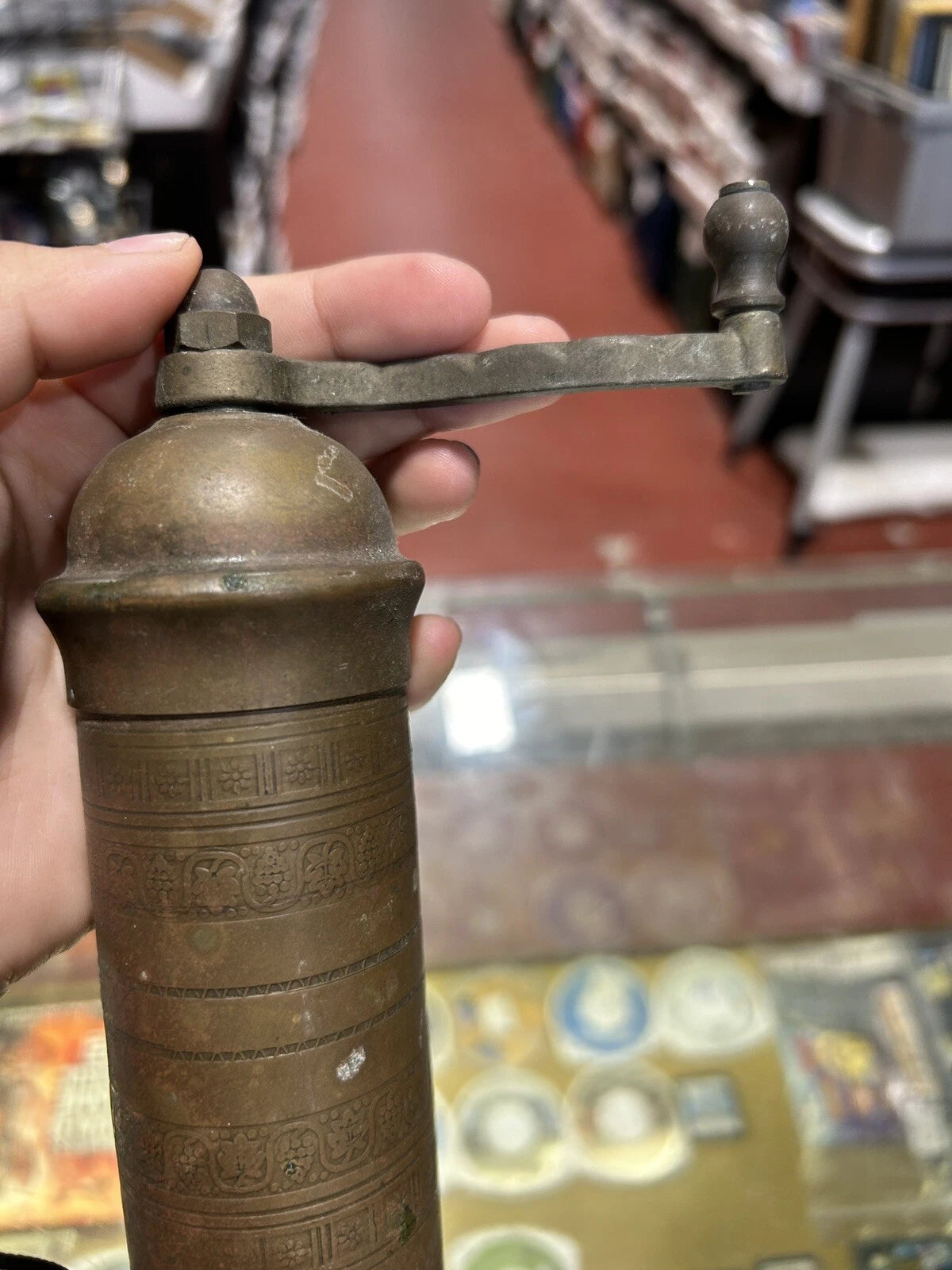 Antique Brass Turkish Grinder