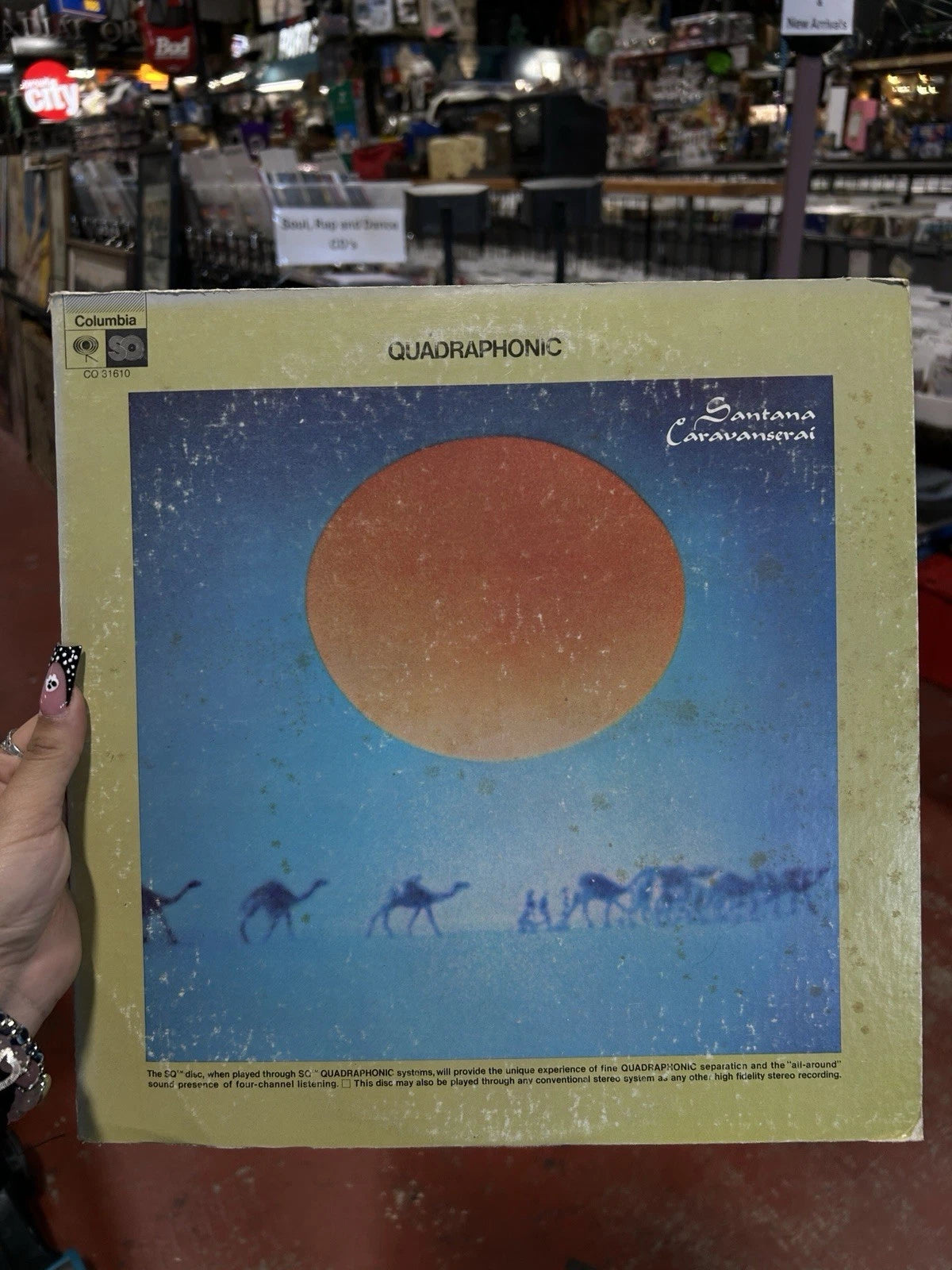 Santana Caravanserai Original Press CQ 31610 Quadraphonic LP 1972 Columbia