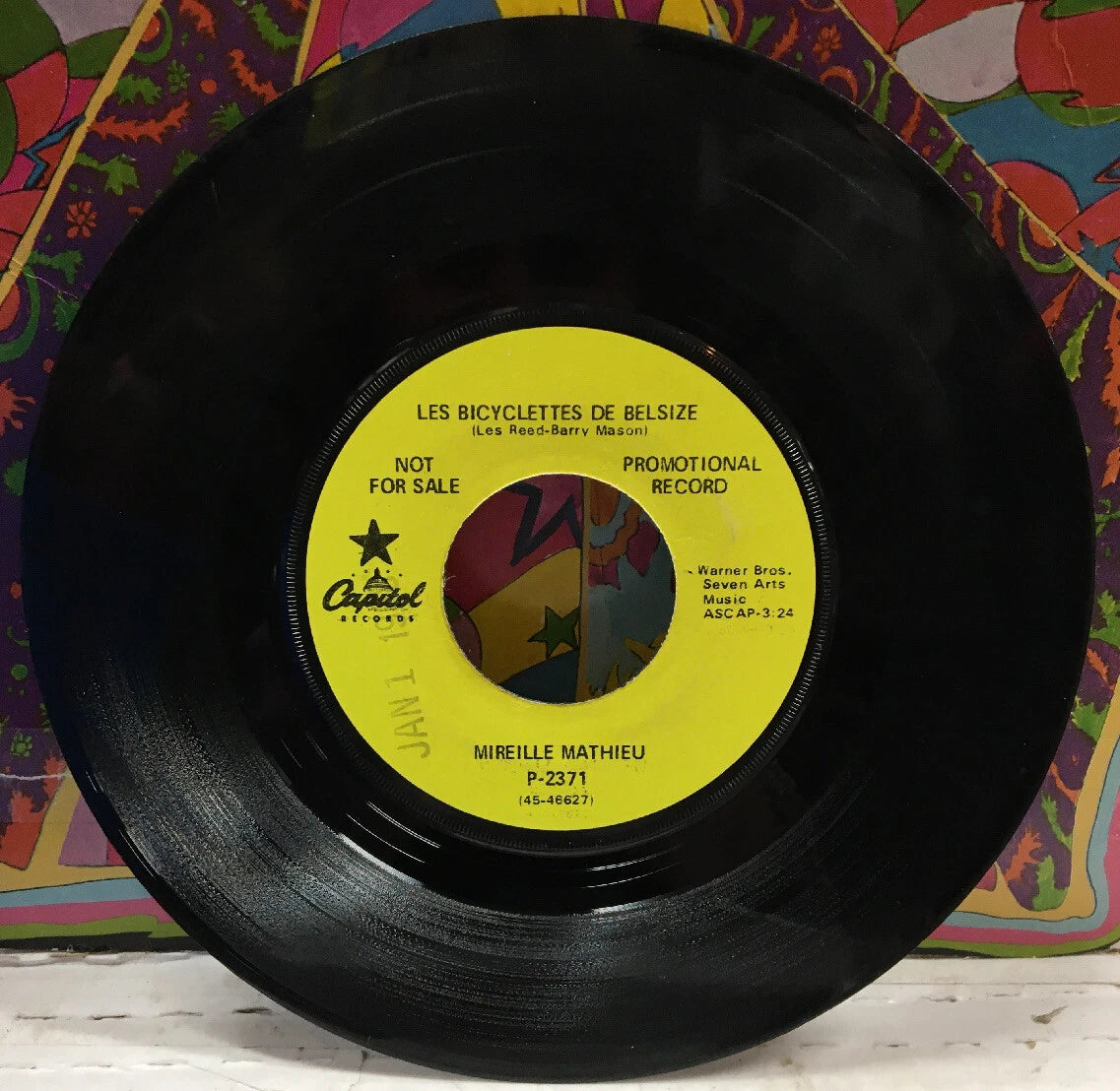 Mireille Mathieu Les Bicyclettes De Belsize Promo 7” P-2371
