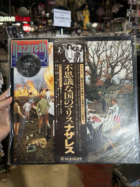 NAZARETH MALICE IN WONDERLAND VERTIGO RJ7651 Japan OBI INSERT VINYL LP