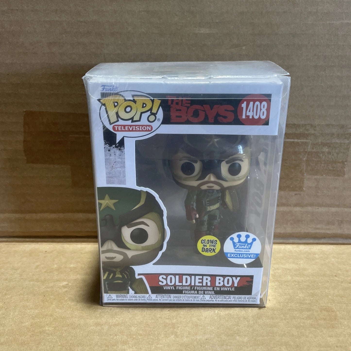 Funko Pop! Soldier Boy The Boys Glow Funko Exclusive Vinyl Figure #1408