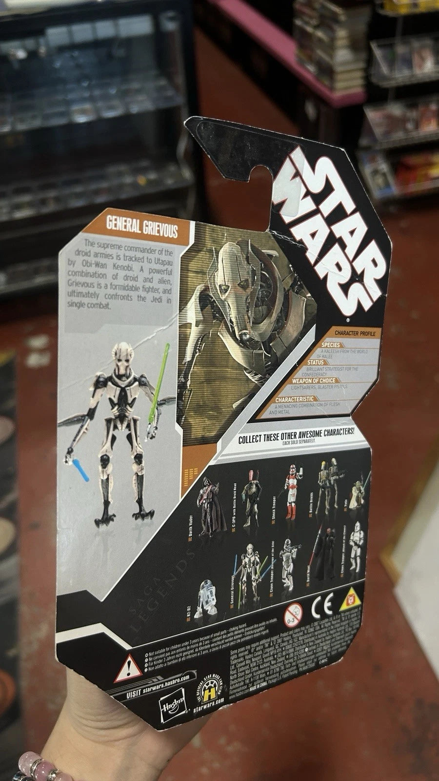 Star Wars 30th Anniversary General Grievous Saga Legends with Silver Coin Signed