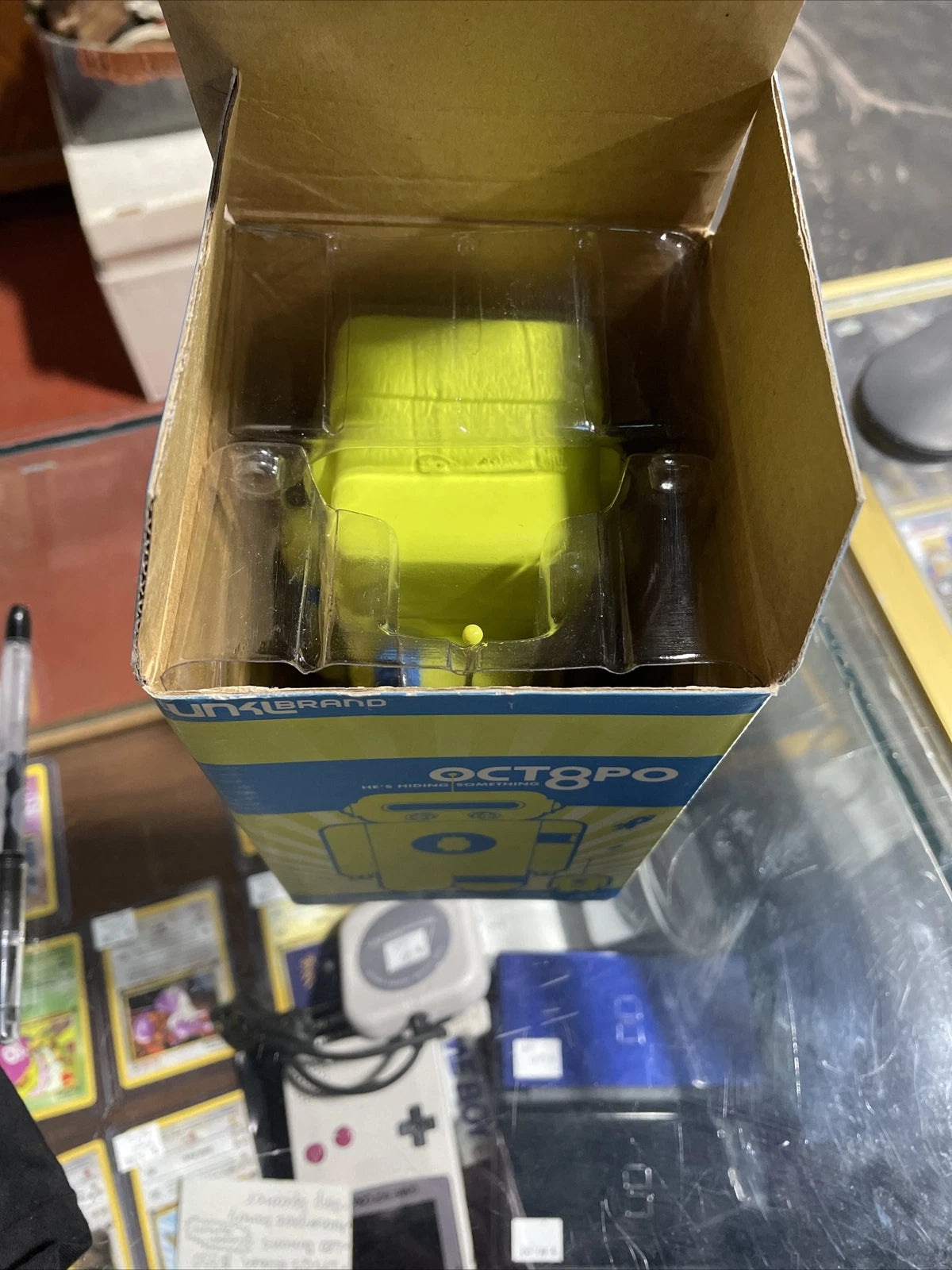 2005 UNKL Brand for Android 8 Octopo 6" Green Vinyl Robot Figure w/ Box