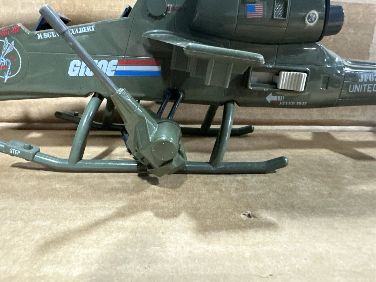 GI Joe Assault Copter Dragonfly XH-1 1983 Working Blade Mech Missing Parts