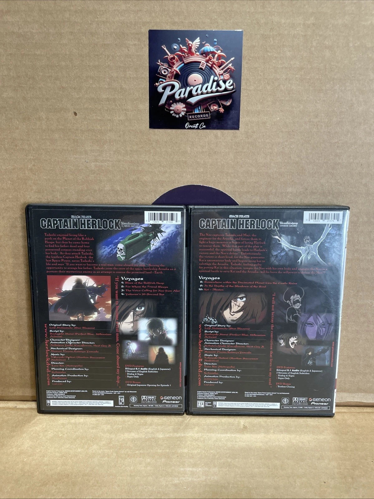 Space Pirate CAPTAIN HERLOCK The Legend Returns + The Decimated Planet DVD 2004