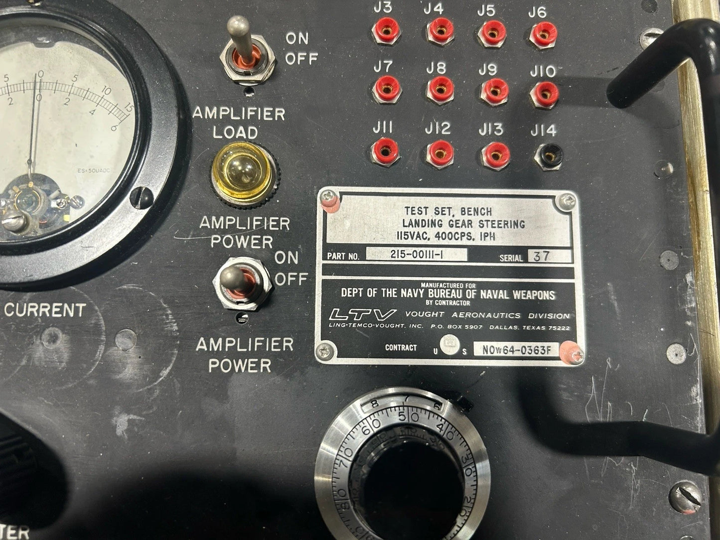 Landing Gear Steering Amplifier Bench Test Set