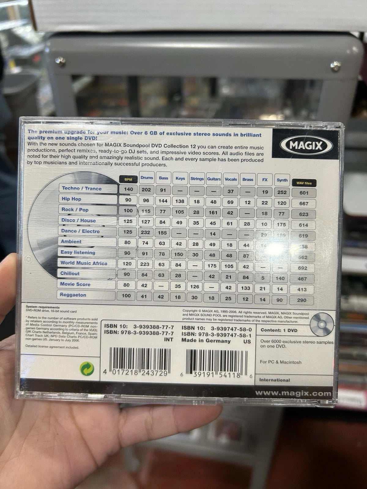 Magix Soundpool DVD Collection 12 Music Production Software PC & Mac DVD-ROM