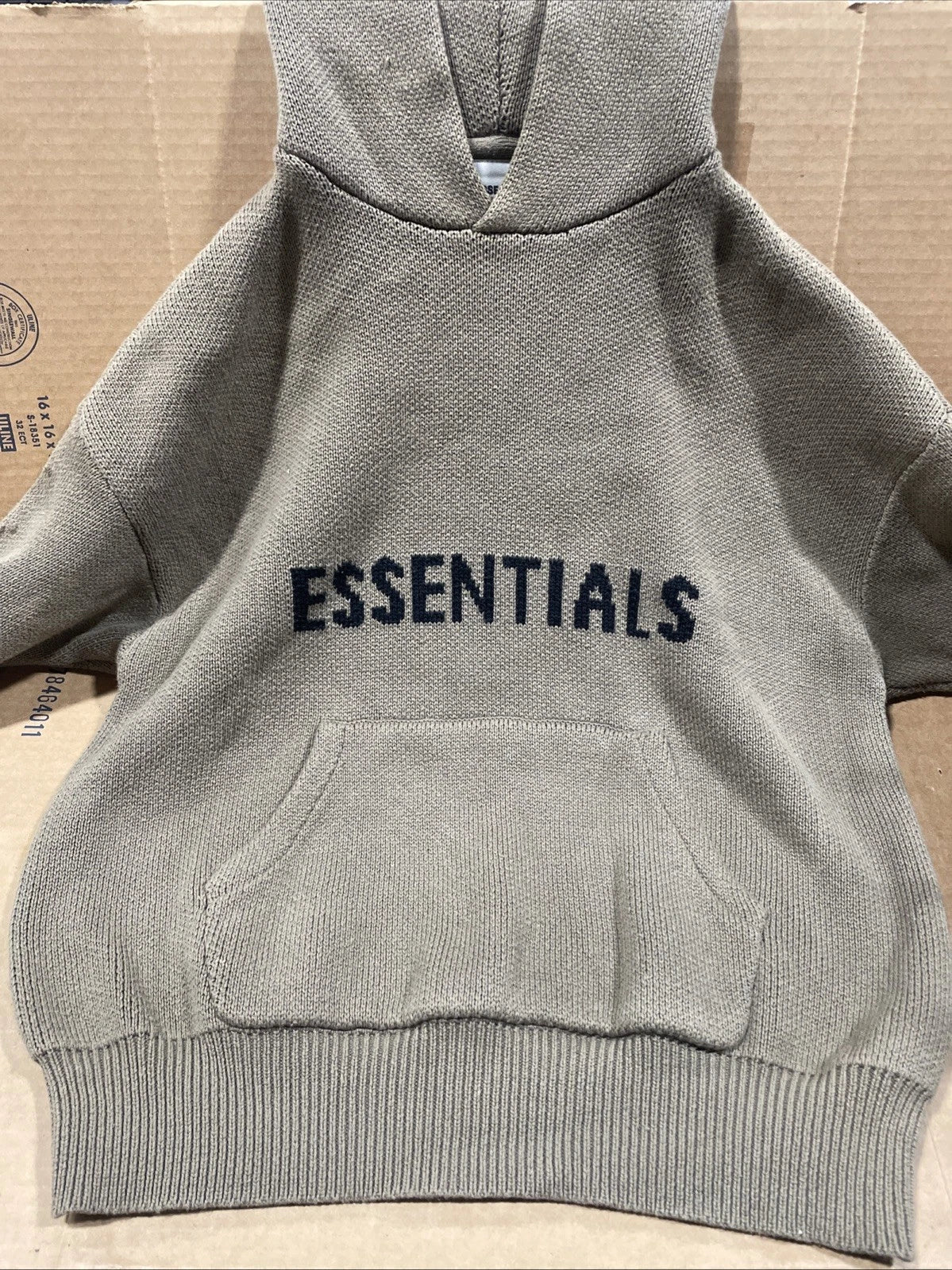 Fear Of God Essentials Knit Pullover Amber Hoodie Men’s Size XXS