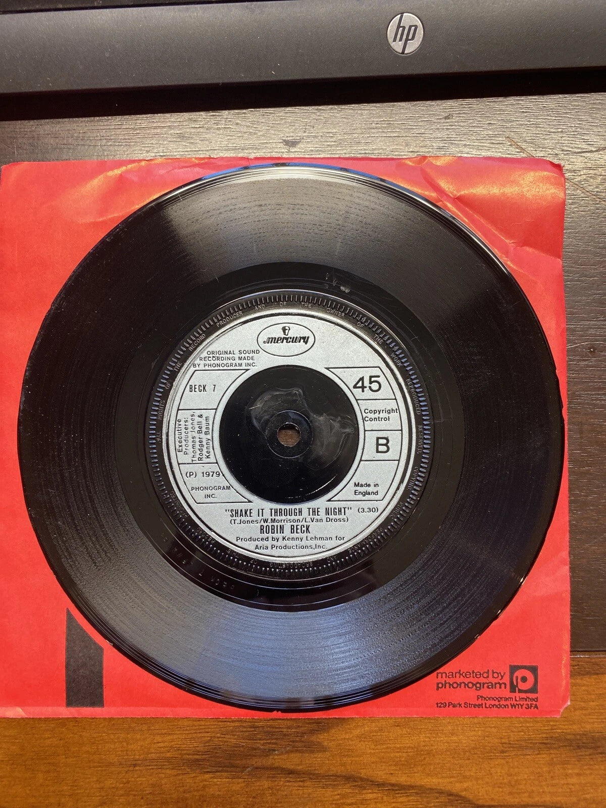 ROBIN BECK Sweet Talk Vinyl Record 7 Inch Mercury BECK 7 1979 VG