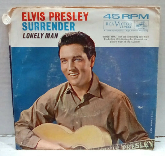 Elvis Presley Surrender/Lonely Man 7" Single 47-7850