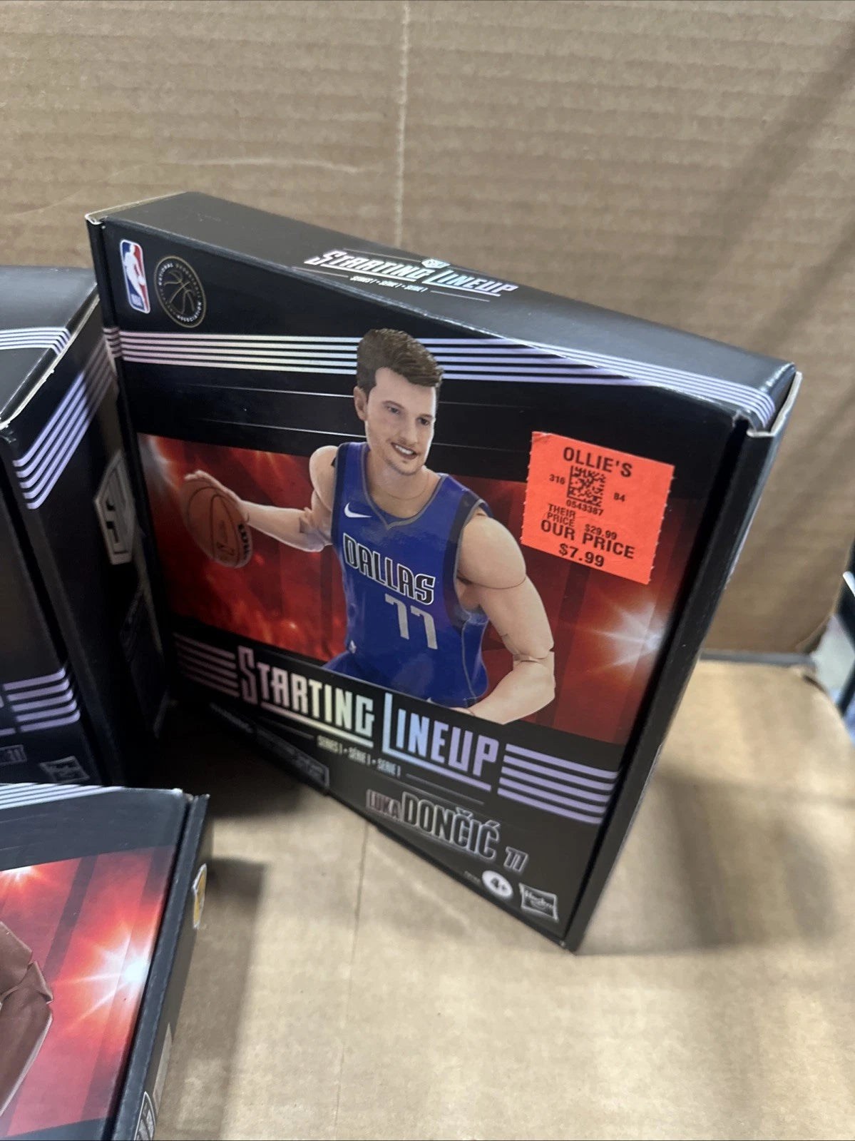 NBA Starting Lineup Basketball Backboard With Action Figures Lot