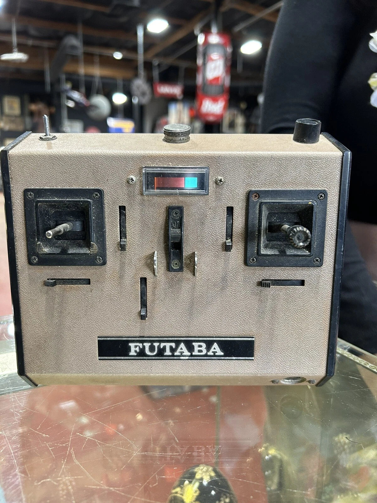 FUTABA TAN CASE FP-T4FN TRANSMITTER + Kraft Lot of 3 AS IS