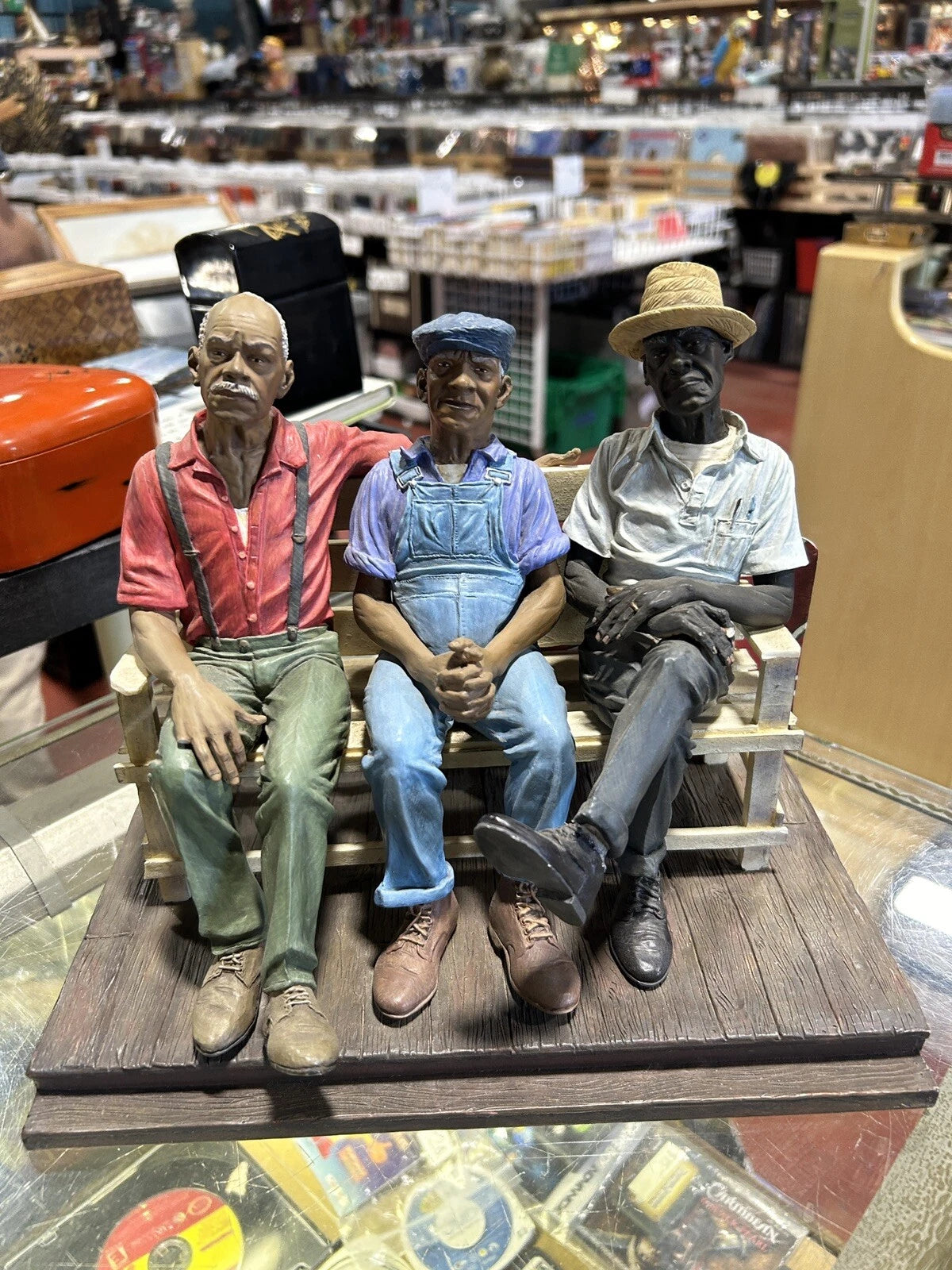 Our Song Joysmith "MEN OF THE BENCH" #1900 LIMITED EDITION Figurine broken pinky